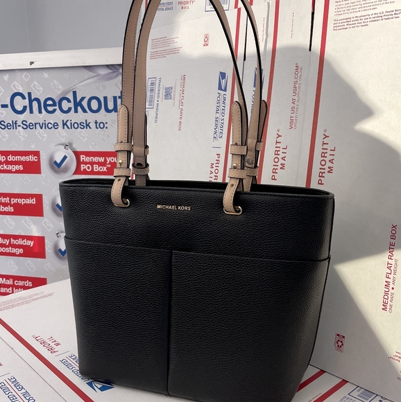 Michael Kors 🔥 BEDFORD MD TZ TOTE LEATHER Designer Bag MK Handbag NWT - Picture 7 of 9
